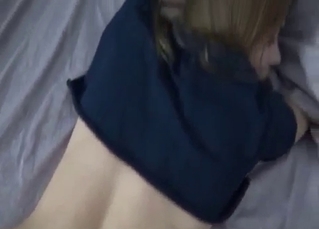 Angelic sister fucks with brother in POV mode